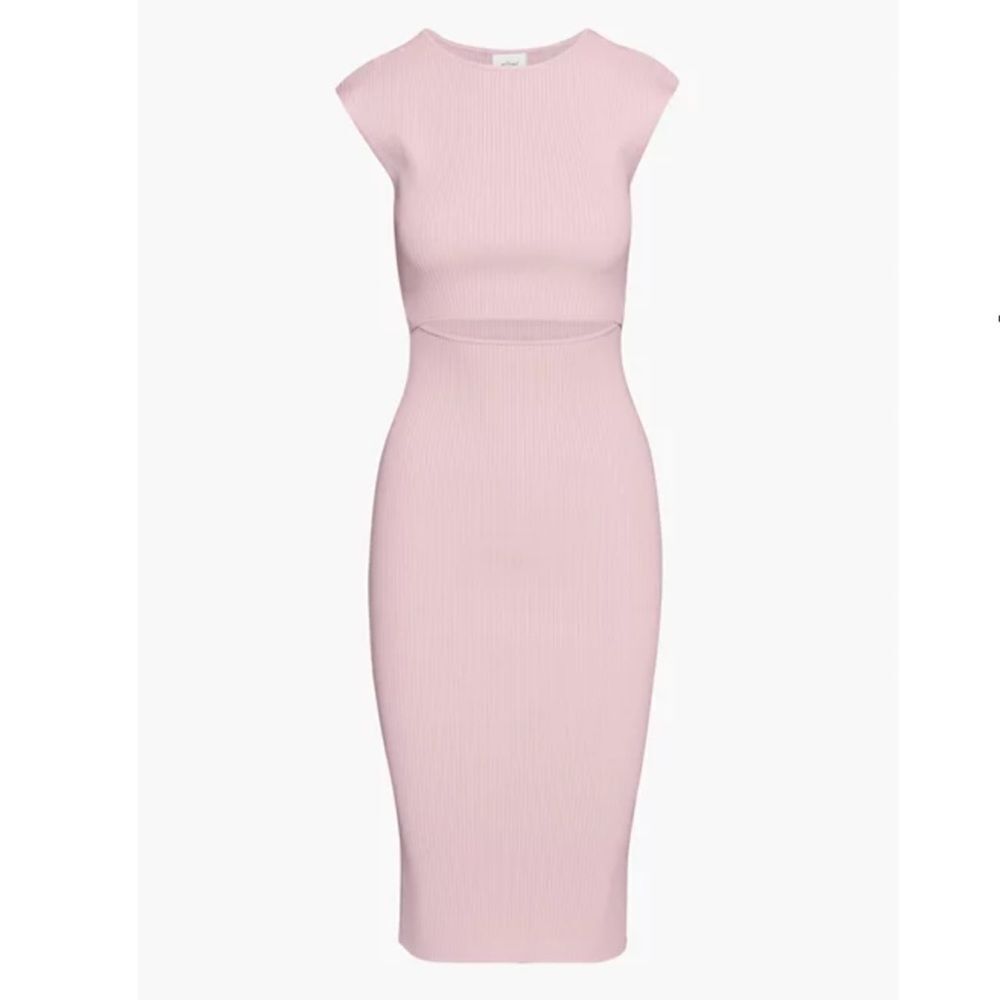 Aritzia Cut Out Knit Midi Dress